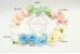 Silk artificial flower, "Rosette-3" (4 cm), Pack of 5